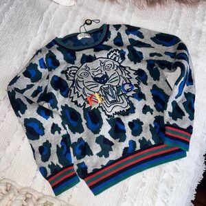 Kenzo Multi Colored Cheetah Sweater
